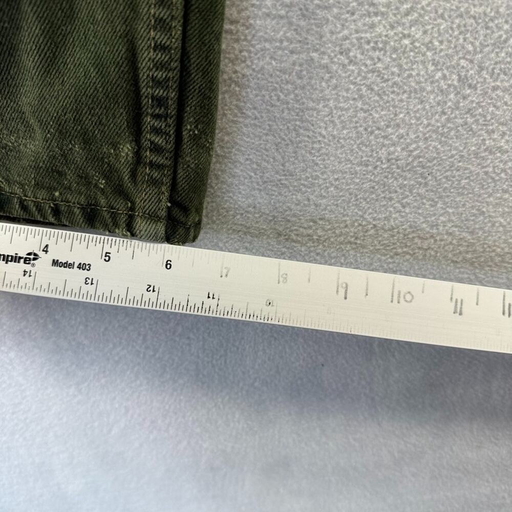 Vintage Levis Jeans Men's 34x32 Fits 32x31 Green Made In USA Relaxed Taper 90s - Picture 8 of 14